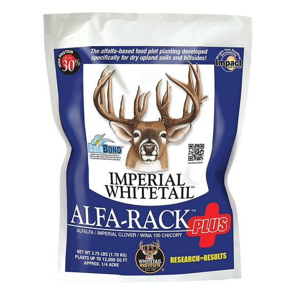 Whitetail Institute Imperial Whitetail Alfa Rack Plus Plot Seeds, 16.5 Pounds