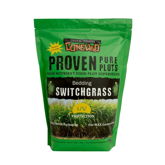 Whitetail Products Gone Wild, Bedding Switchgrass Food Plot Seeds, 3lb ...