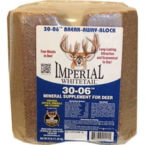 Whitetail Whiskey Imperial Whitetail 30-06 Long-Lasting Block Deer Hunting Attractant, Brown, 20 lb