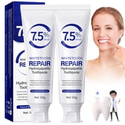 Whitetooth Repair Hydroxyapatite Toothpaste, Oral Care Toothpaste, Teeth Whitening, Relieve Sensitive Teeth, Anti-Plaque, Natural Mint, 120g * 2Pack