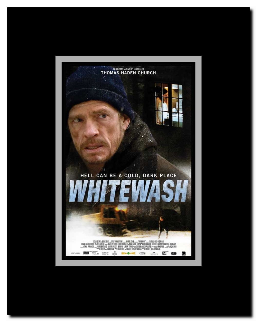 Whitewash Framed Movie Poster