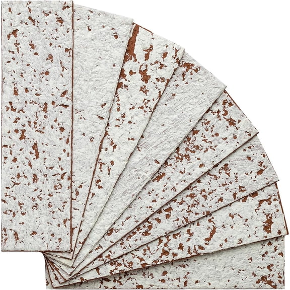 Whitewash Red Faux Brick Wall Tiles, 3D Thin Brick Veneers for Wall Panels