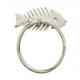 thumbnail image 1 of Whitewashed Cast Iron Fish Bone Towel Holder - 5.5 in., 1 of 1