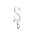 thumbnail image 1 of Whitewashed Cast Iron Letter S Alphabet Wall Hook 6", 1 of 2