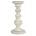 thumbnail image 1 of Whitewashed Wood Carved Pillar Candle Holder by Ashland®, 1 of 2