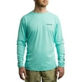 thumbnail image 1 of Whitewater Fishing Lightweight Long Sleeve Tech Shirt with UPF Protection (Lagoon, Small), 1 of 4