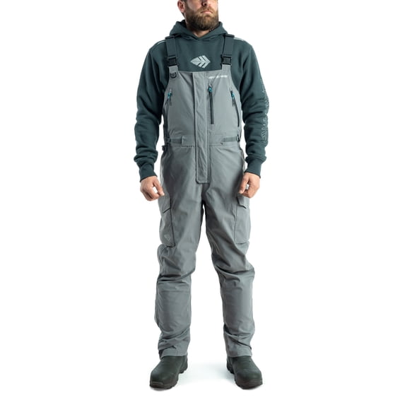 Whitewater Great Lakes Waterproof and Windproof Fishing Bibs with Ripstop Nylon (Shade, Medium)