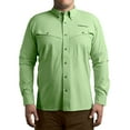 thumbnail image 1 of Whitewater Lightweight Moisture Wicking Long Sleeve Fishing Shirt with UPF 50 (Reef, 3X-Large), 1 of 6