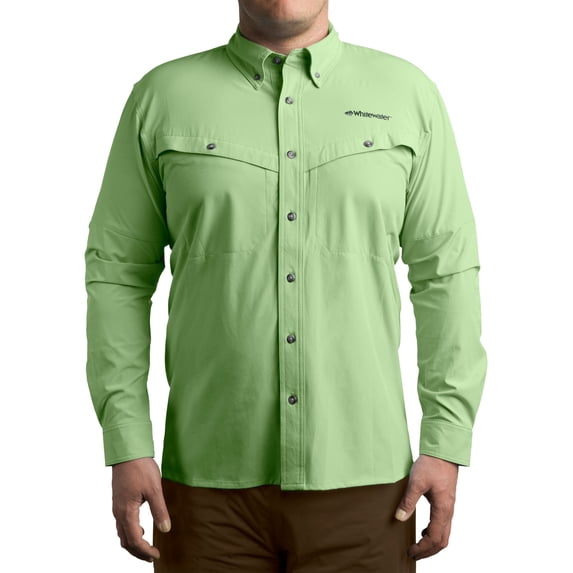 Whitewater Lightweight Moisture Wicking Long Sleeve Fishing Shirt with UPF 50 (Reef, X-Large)