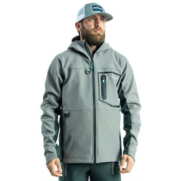 Whitewater Tamer Softshell Windproof Hooded Fishing Jacket (Shade, Small)
