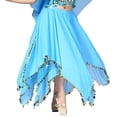 thumbnail image 1 of Whitewed Belly Bollywood Dance Dancing Jingle Workout Clothes Skirts Paillettes Blue, 1 of 3