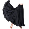 Whitewed Ruffle 360 Degree Maxi Ballroom Latin Dance Practice