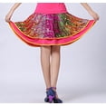 thumbnail image 1 of Whitewed Sequin Bling Round Dance Studio Class Performance Practice Half Skirts Pink, 1 of 4