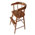 thumbnail image 1 of Whitewood Industries Solid Wood Amish Style Youth Chair for Dinning, Desk, Kitchen High Chair with Foot Step & Arm Rest - (Bourbon Oak), 1 of 8