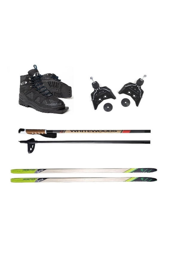 75mm 3-Pin Cross Country Ski Package, 177cm (for Skiers 121-150 lbs.)