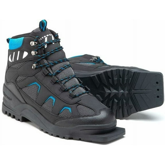 Whitewoods Adult 75mm 3-Pin CROSS COUNTRY Insulated Ski BOOTS, '24-25 Black/Blue