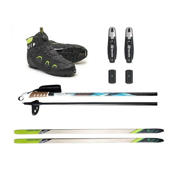 Whitewoods Adult 802 NNN Cross Country Ski Package, 157cm (skiers 90-120 lbs)