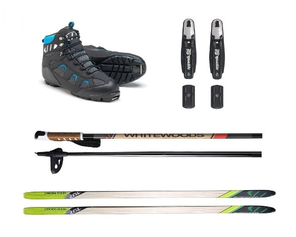 Whitewoods Adult NNN Cross Country Ski Package, 177cm (for Skiers