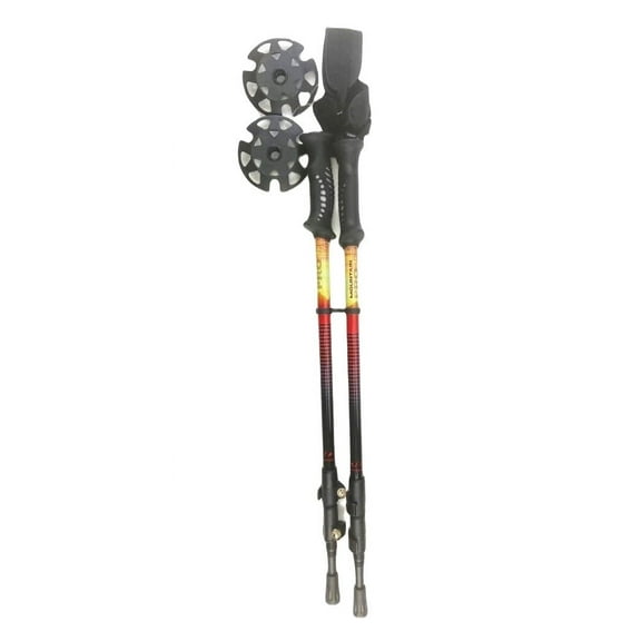 Whitewoods MOUNTAIN PRO 3-Piece Telescopic Fast-Lock Nordic Ski Poles, 115-140cm