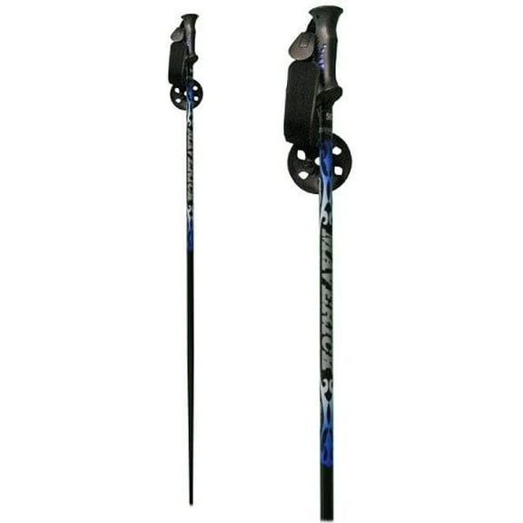 Whitewoods New Maverick Alpine Downhill Adult Alum. Ski Poles 44"-54" Green/Grey