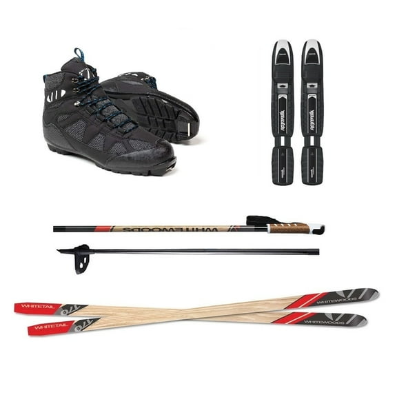 Whitewoods WHITETAIL (Metal Edge) Backcountry Cross Country NNNBC Ski Package