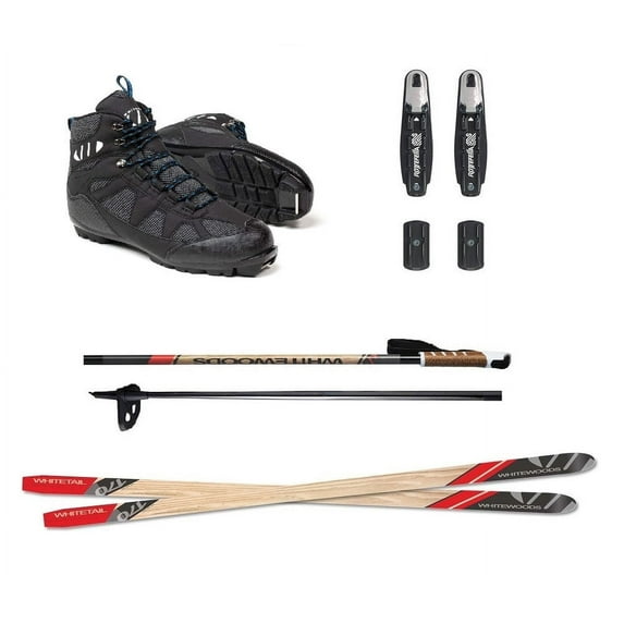 Whitewoods WHITETAIL Metal Edge Cross-Country NNN Ski Pkg | 170cm (131-155 lbs.)