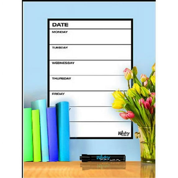 Whiteyboard 50001 Weekly Whiteyboard 1 ft. X 1.5 ft.