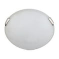 thumbnail image 1 of Whitfield 2-Light Satin Steel Flush Mount, 1 of 1
