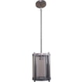 thumbnail image 1 of Whitfield Lighting PT677-1SS George Steel & Glass 1 Light Pendant, Satin Steel - Clear, 1 of 1
