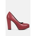 thumbnail image 1 of Whitley Croc Texture High Block Heel Pumps, 1 of 10