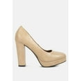 thumbnail image 1 of Whitley Croc Texture High Block Heel Pumps, 1 of 11