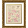 thumbnail image 1 of Whitman 15x18 Gold Ornate Wood Framed with Double Matting Museum Art Print Titled - Eaton New York Landowner - Whitman 1875, 1 of 4