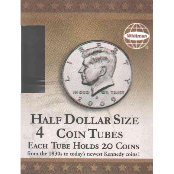 Whitman 4 Count Half Dollar Coin Tubes (Other)