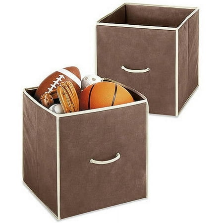 Whitmor 14-inch Collapsible Cube CLoset Organizer Java Set of 2