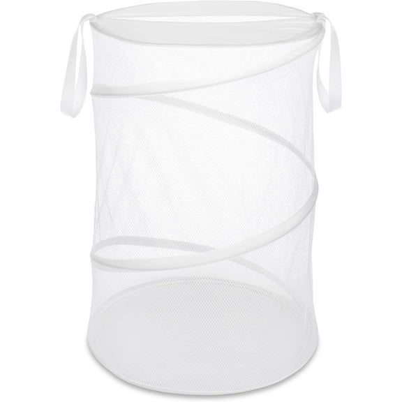 Whitmor 18" Collapsible Laundry Hamper White