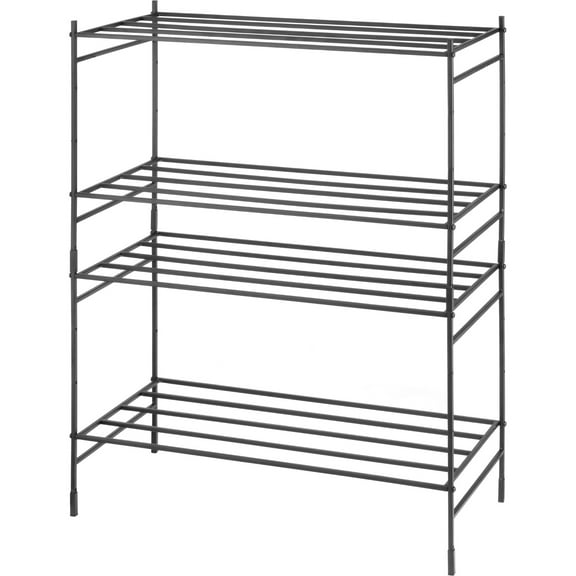 Whitmor 2-Tier Modular Stacking Shelf - Black