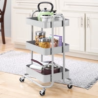 Whitmor 3-Tier 4-Wheeled Rolling Metal Cart only