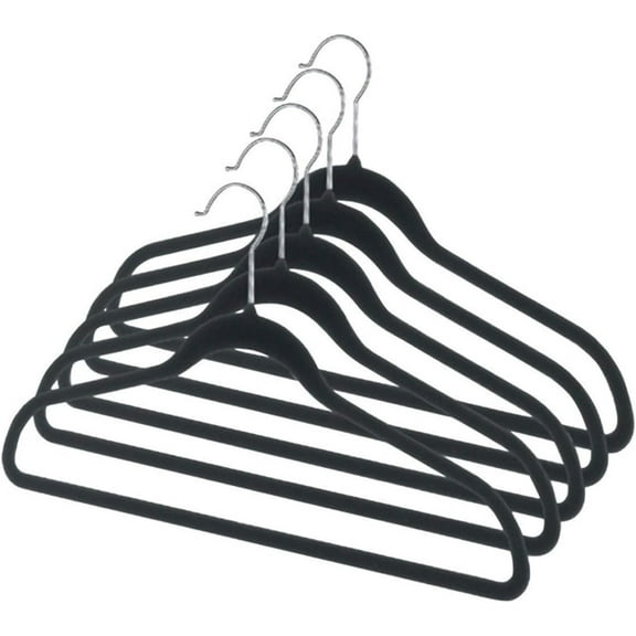 Whitmor 5PK Spacema Suit Hanger, No Size, Black
