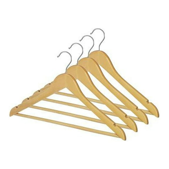 Whitmor 6026-715-4 Wood Suit Hangers, 4-Pk. - Quantity 6