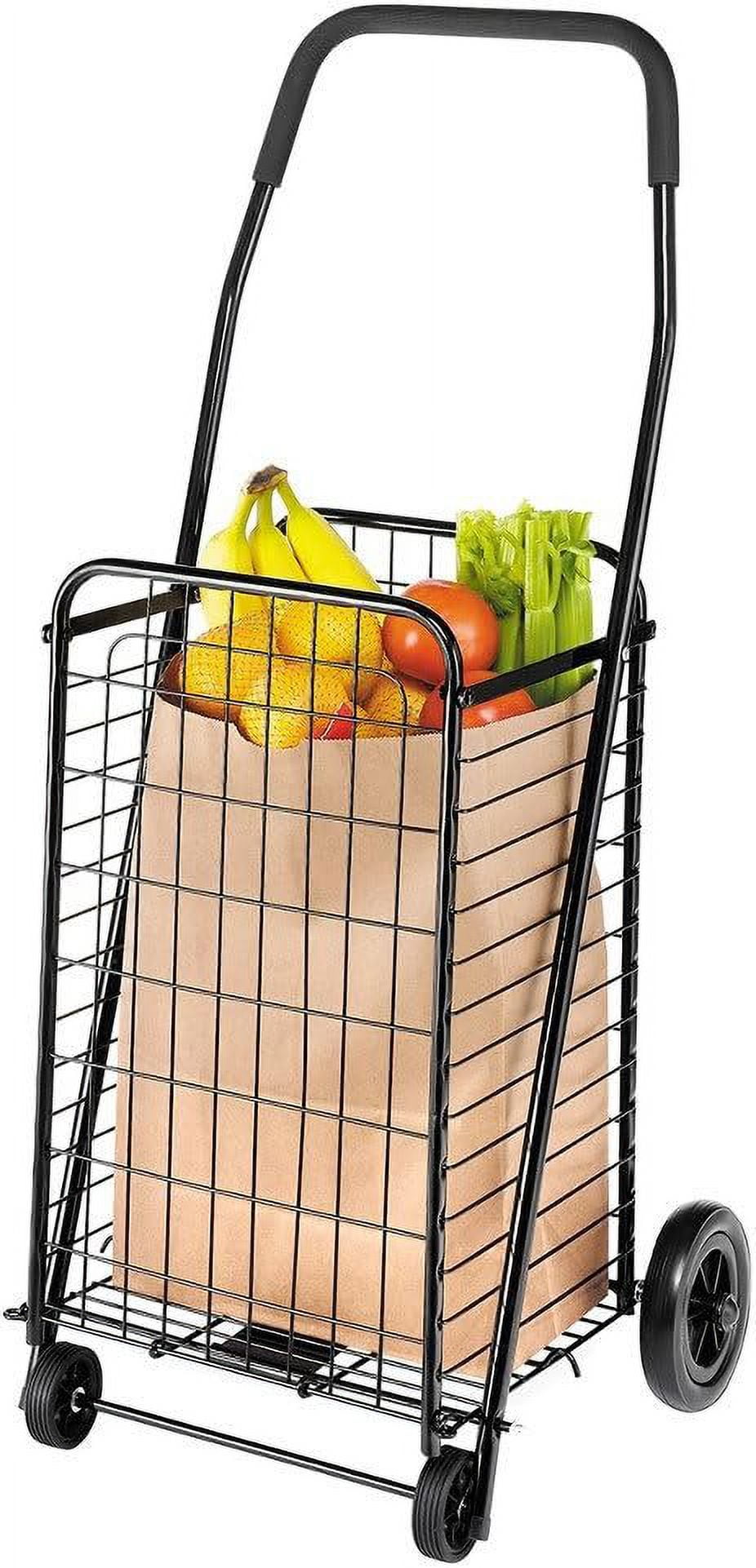 Whitmor 6318-2678 Deluxe Rolling Utility Cart, Black