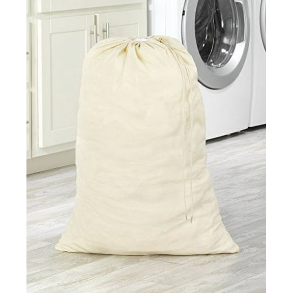 Whitmor 6462-111 Natural Cotton Laundry Bag-Natural