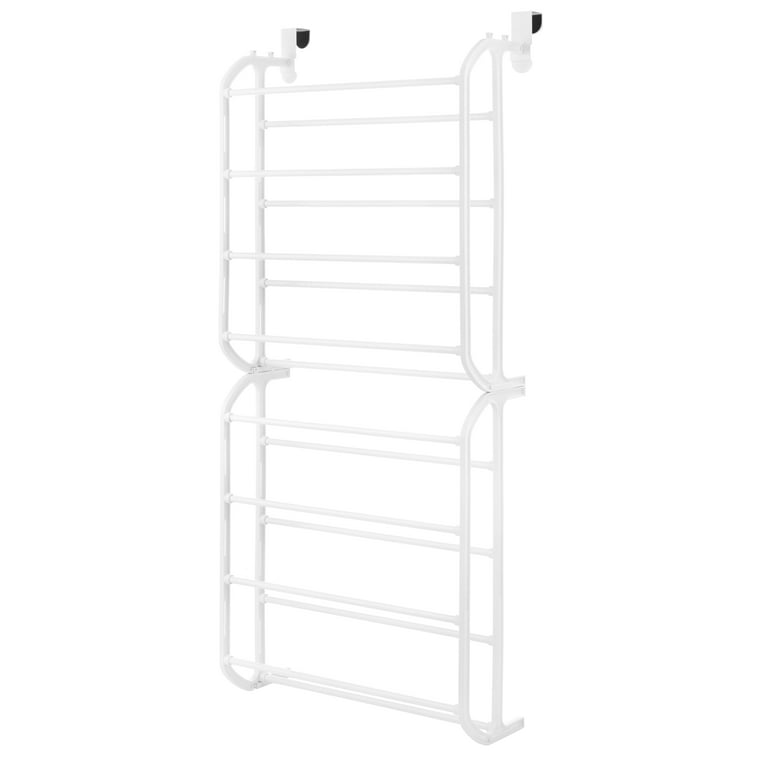 Whitmor 24 Pair Over The Door Shoe Rack-White