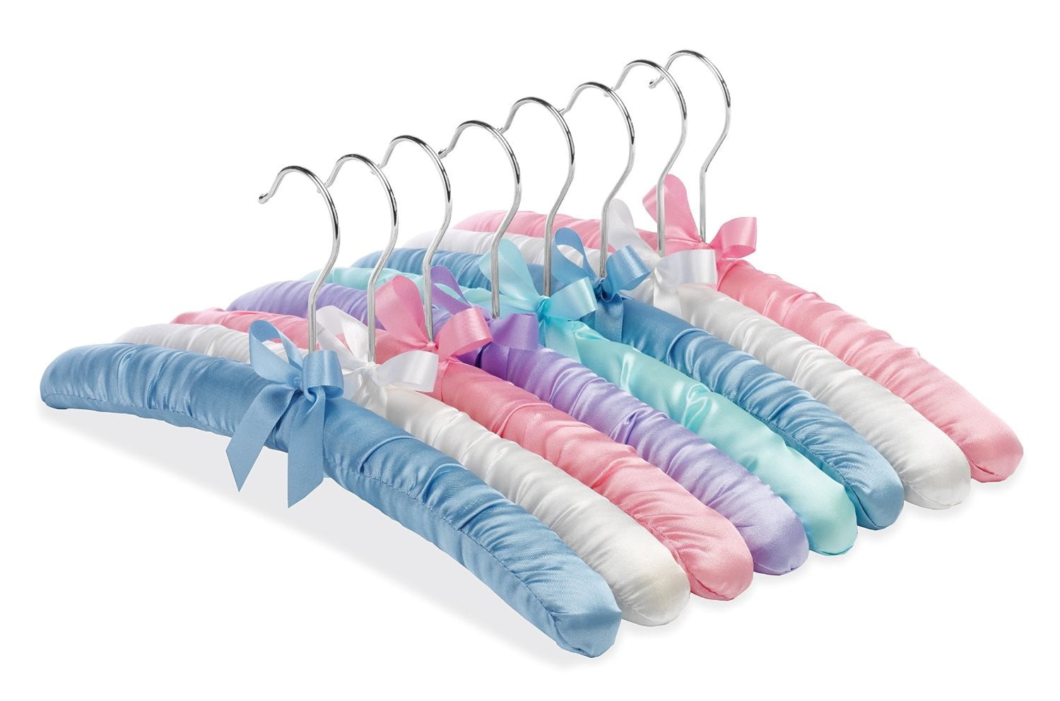 Lot of 23 White Silver Toned Wire Hangers Clothing Standard Adult Size  Pants Bar