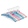 thumbnail image 1 of Whitmor Anti-Slip Satin Padded Metal and Fabric Clothing Hangers, 8 Pack, Pastel Colors, Adult Size, 1 of 2