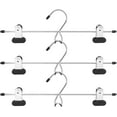 thumbnail image 1 of Whitmor Chrome/Black Add on Skirt & Slack Hangers, Chrome & Black, 1 of 5