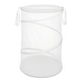 thumbnail image 1 of Whitmor Collapsible Mesh Laundry Hamper with Handles, White, for  Adult or Teen Use, 1 of 7