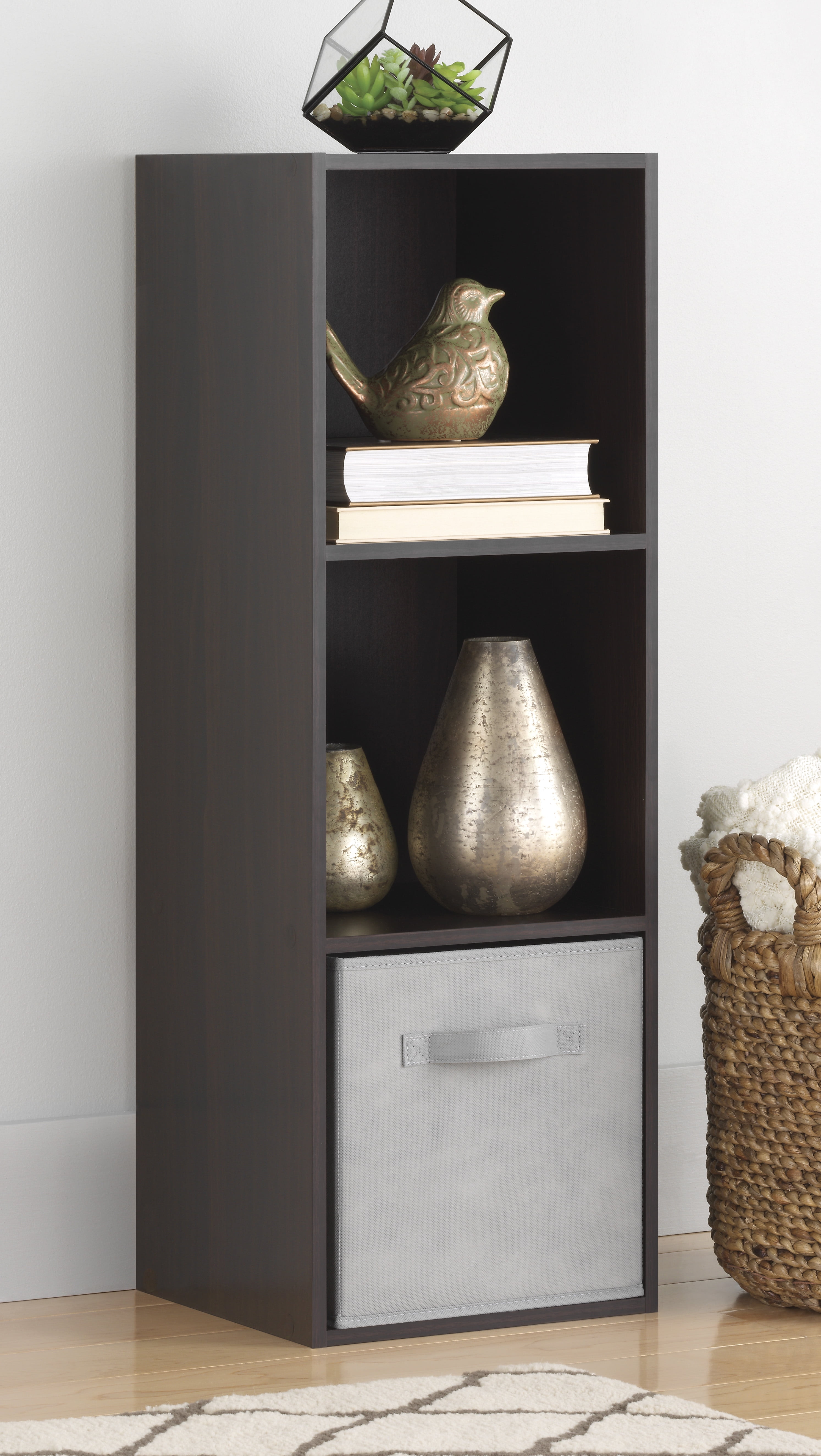 Whitmor Cube Organizer 3Section, Espresso