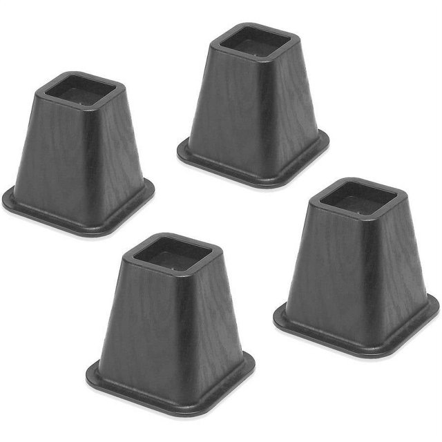 Whitmor Dorm Bed Risers Black
