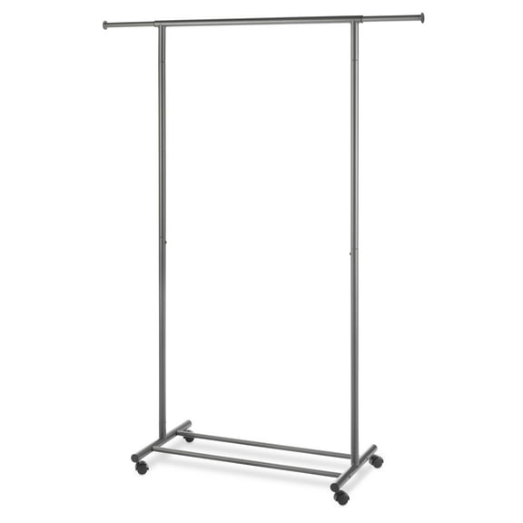 Whitmor Expandable Rolling Garment Rack - Gunmetal Gray