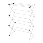 Whitmor Folding Metal Drying Rack for Lingerie, Sweater, Shirts, White